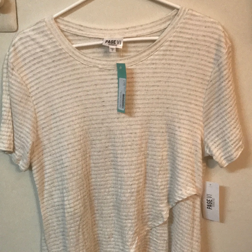 NWT Page VI Stitch Fix Nala Lulip Hem Knit Top L